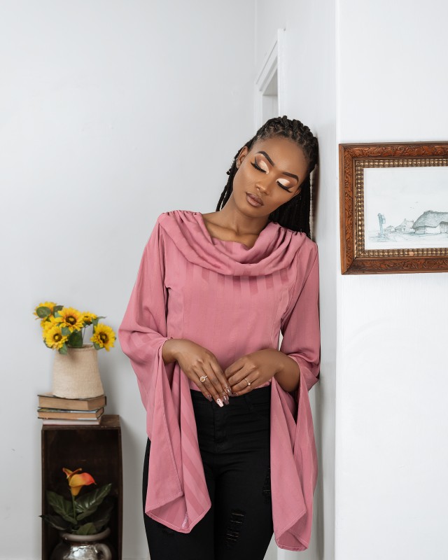 ANGEL WINGS BLOUSE IN PINK